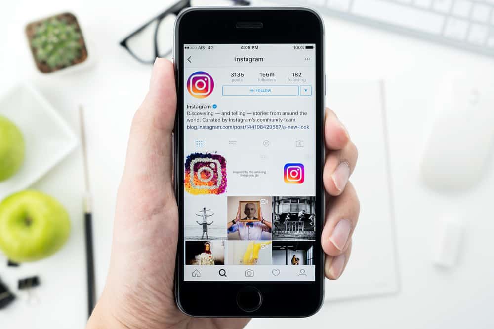 Photo of Instagram on mobile phone