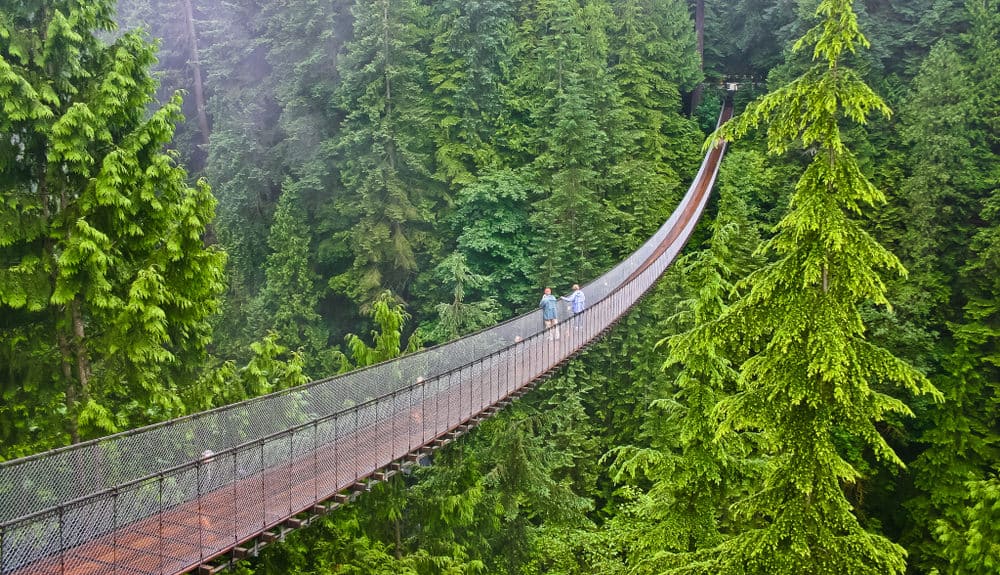 Capilano Suspension Bridge in North Vancouver BC,