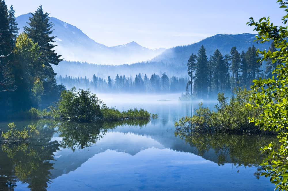 Lassen Volcano in the Southern Cascade Mountains Range in Northern California