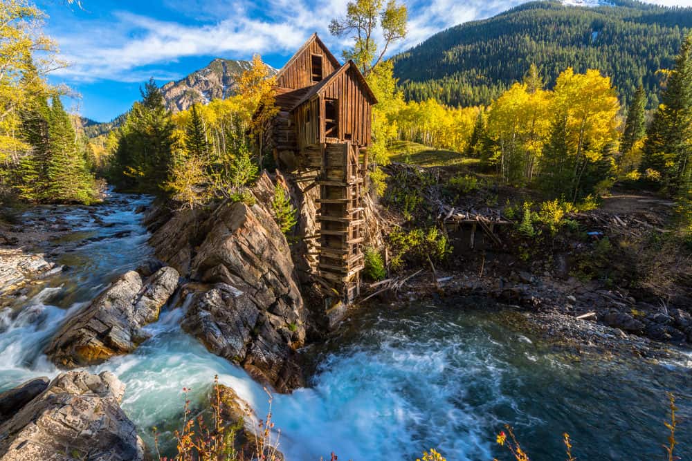 Crystal Mill Wooden Powerhouse located on Crystal River Colorado