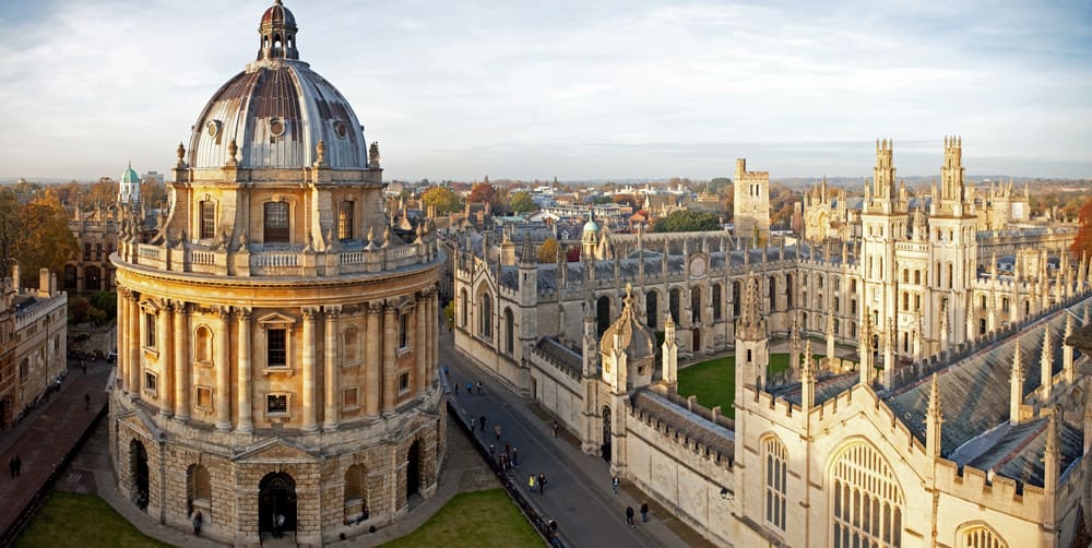 Radcliffe Camera and All Souls College, Oxford University in Oxford, UK