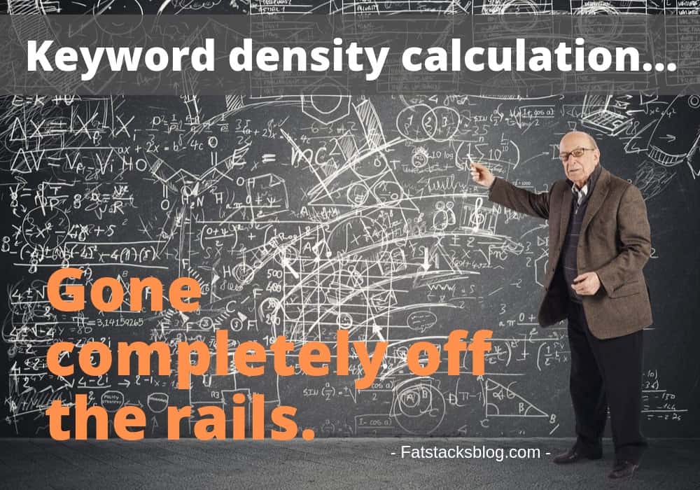 Keyword density complicated calculation