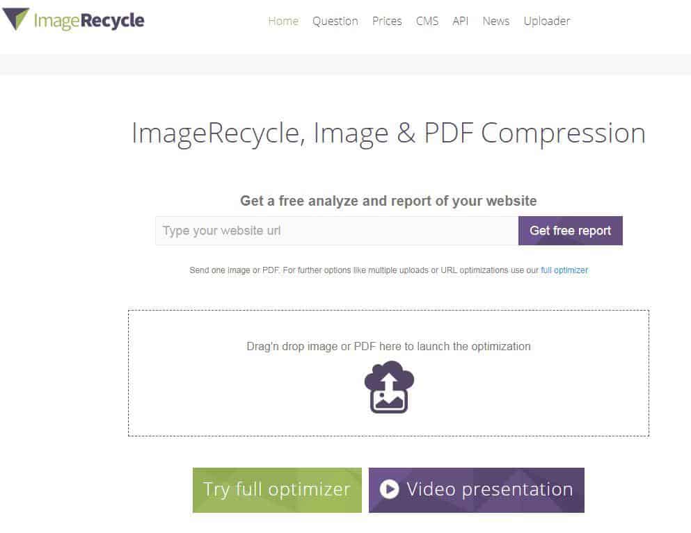 Image Recycle multi-purpose compression tool