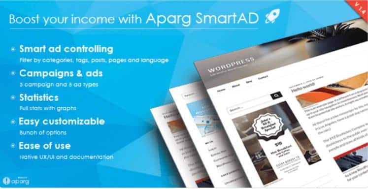  Aparg SmartAd – Premium WordPress Ad Management Plugin