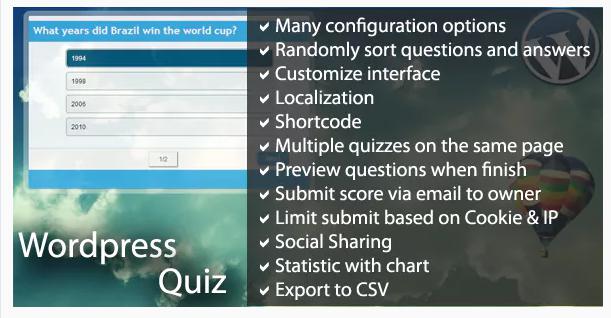 WordPress Quiz for WordPress surveys