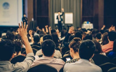 Audience sitting seminar