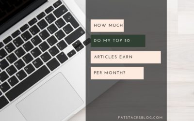 How much do my articles earn per month