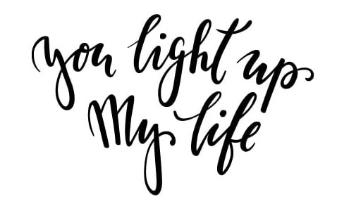 The overly used "You light up my life" statement as an example of a dead metaphor.