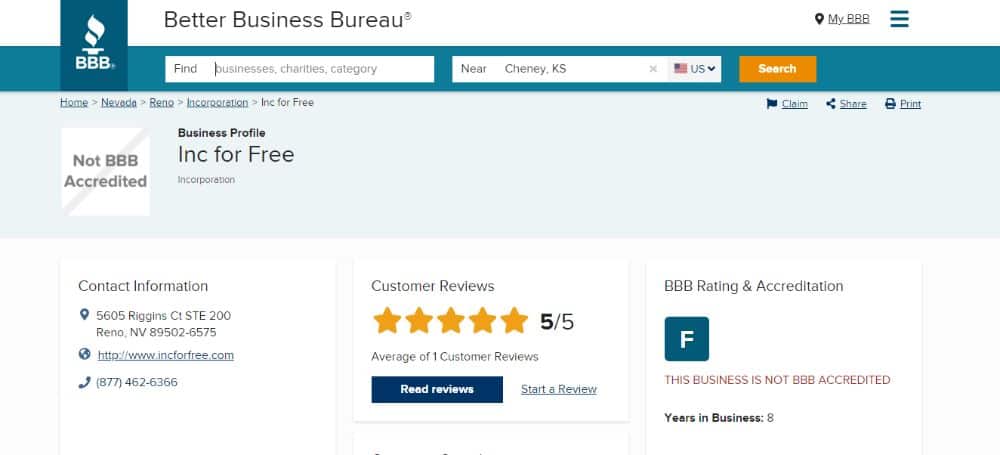Inc Authority on BBB.