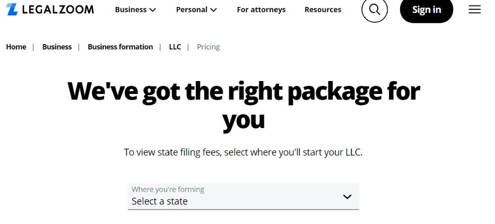 Starting a Business with LegalZoom.