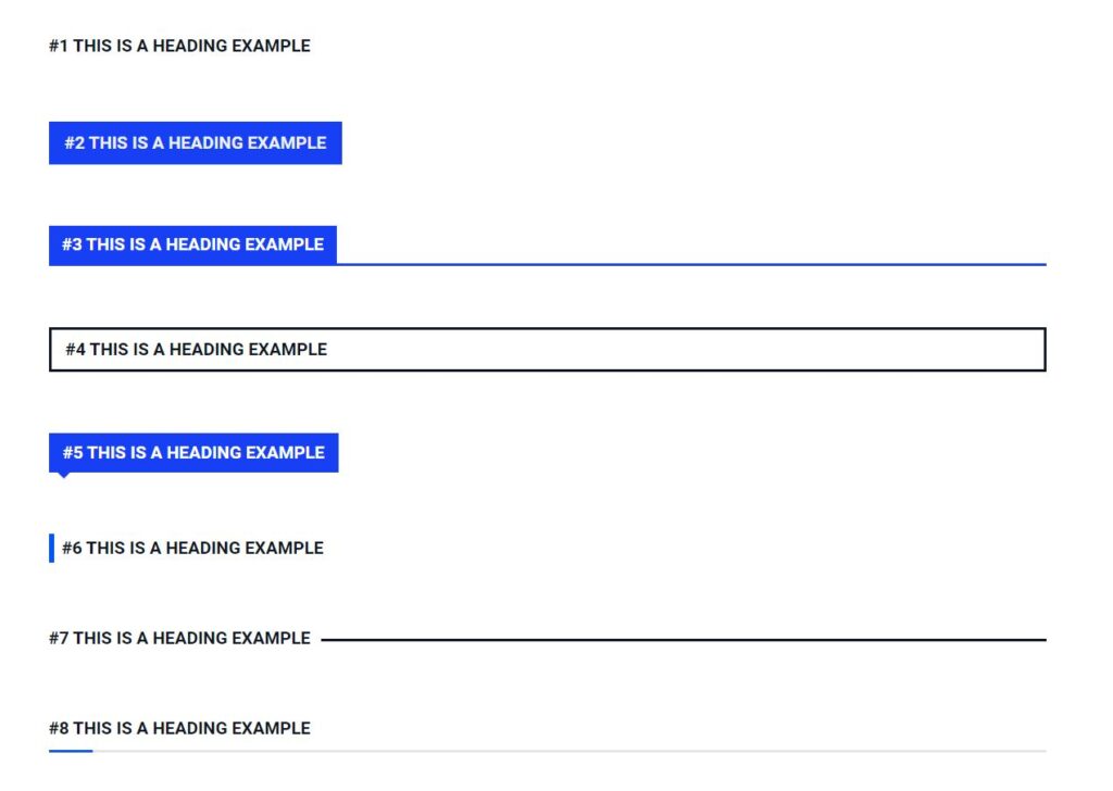 postx headings