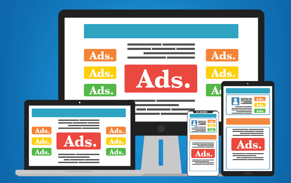 Display ads on a website